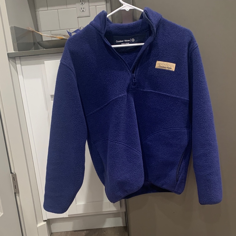 Outdoor Voices Royal Blue Fleece Jacket
